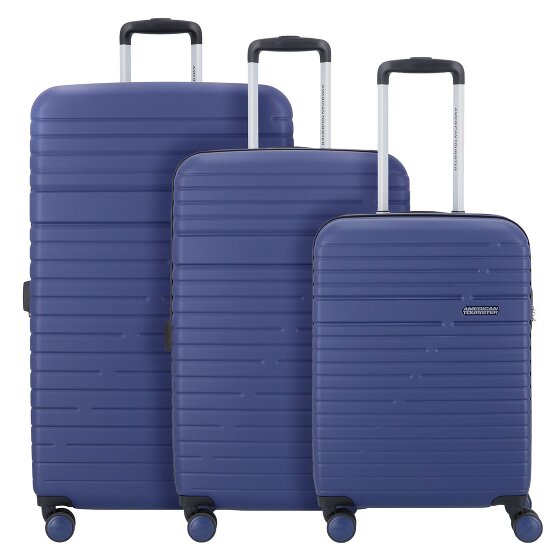 American Tourister Aero Racer 4 ruote Set di valigie 3 pezzi con piega di espansione