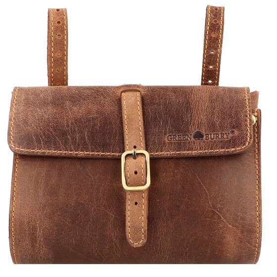Greenburry Borsa da bicicletta vintage XL in pelle 20 cm