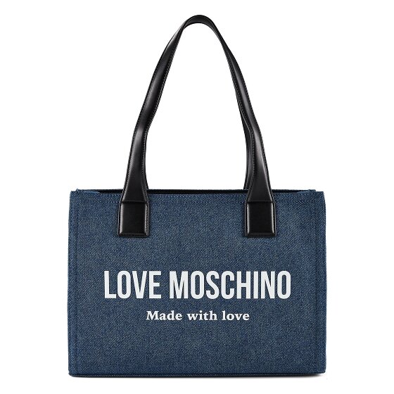 Love Moschino Denim Signature Love Borsa shopper 35 cm