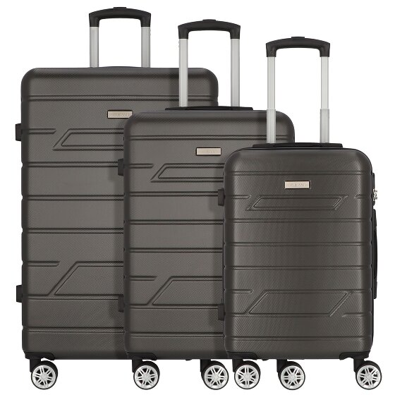 Nowi Bergamo 4 ruote Set di valigie 3 pezzi