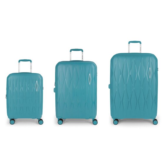 Gabol Infinity 4 ruote Set di valigie 3 pezzi con piega di espansione
