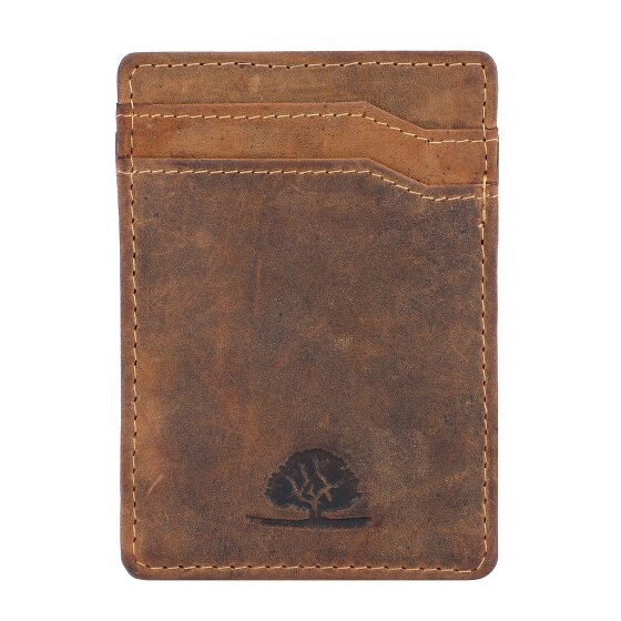 Greenburry Porta carte di credito vintage in pelle 7 cm