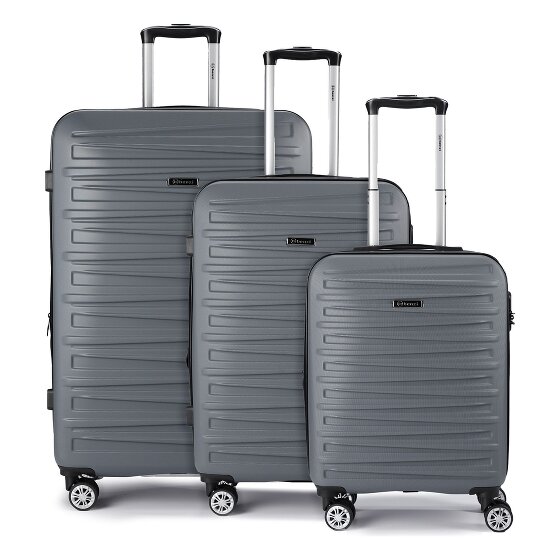 Benzi 5493 4 ruote Set di valigie 3 pezzi con piega di espansione