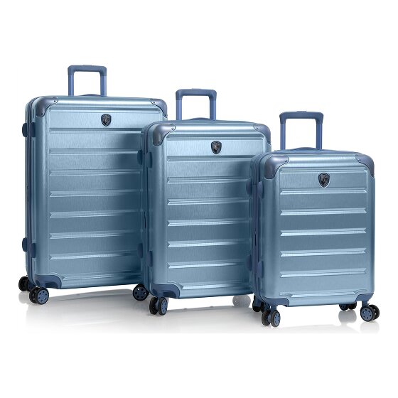Heys Alumix 4 ruote Set di valigie 3 pezzi con piega di espansione