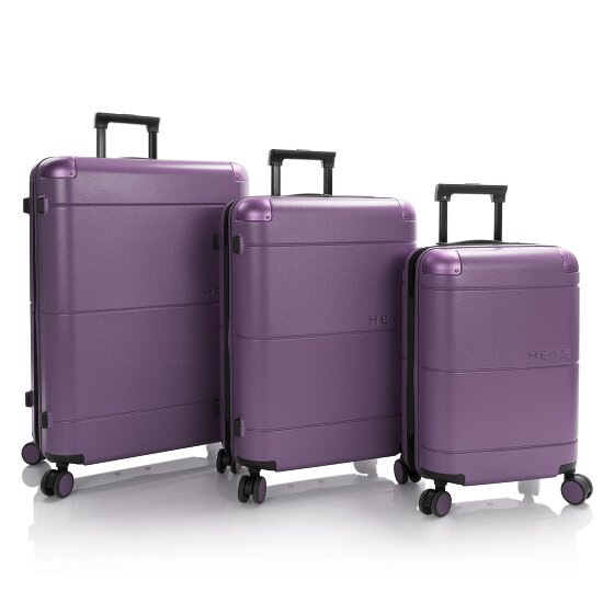 Heys Zen 4 ruote Set di valigie 3 pezzi con piega di espansione
