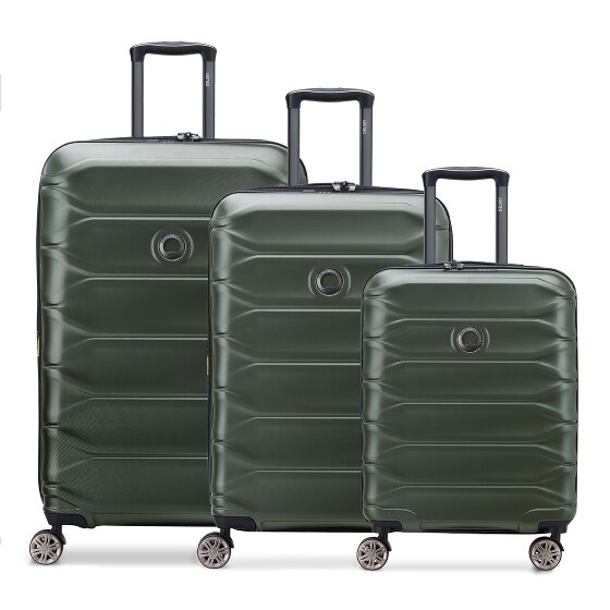 Delsey Paris Meteor 4 ruote Set di valigie 3 pezzi con piega di espansione