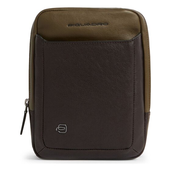 Piquadro Black Square Borsa a tracolla Vera Pelle 17 cm
