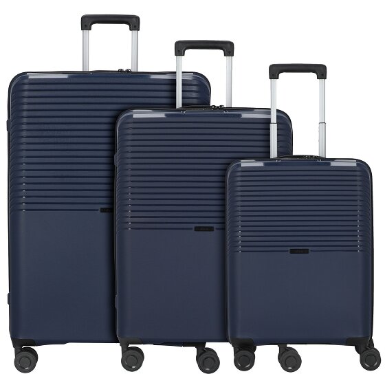 d&n Travel Line 4000 Set di valigie a 4 ruote 3 pz. d&n Travel Line 4000 Set di valigie a 4 ruote 3 pz.