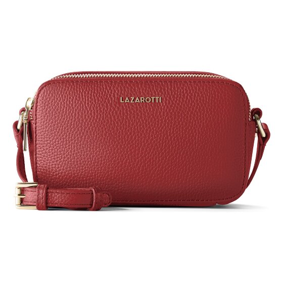 Lazarotti Bologna Borsa a tracolla in pelle Borsa per fotocamera in pelle con doppia zip 18 cm