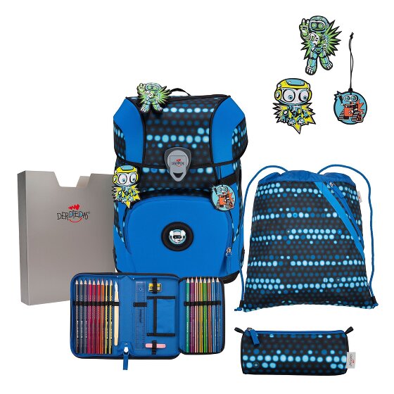 DerDieDas ErgoFlex Tiny Superflash Set di borse per la scuola 6 pezzi