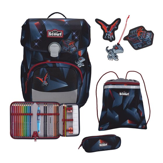 Scout Neo LED Set di borse per la scuola 8 pezzi