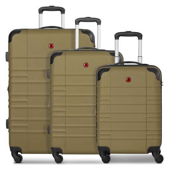 Wenger Amplar Evo 4 ruote Set di valigie 3 pezzi con piega di espansione
