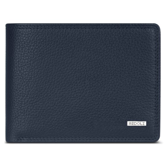 Redolz Portafoglio QF RFID in pelle 12 cm pieghevole con scomparto con zip