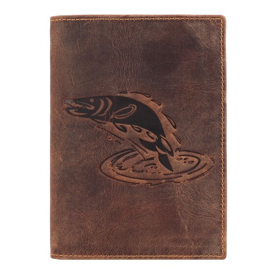 Greenburry Portadocumenti vintage in pelle 12 cm