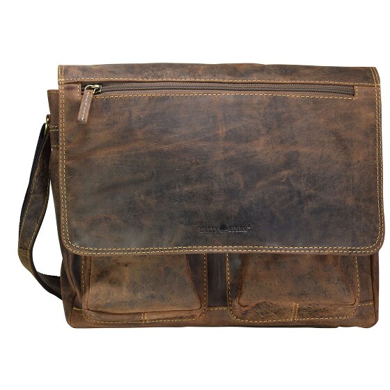 Greenburry Messenger vintage in pelle 35 cm