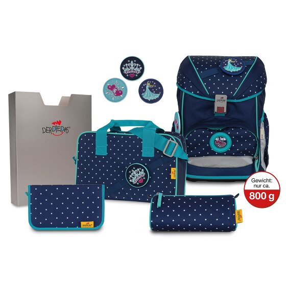 DerDieDas Set di borse per la scuola ErgoFlex Buttons 5 pezzi.