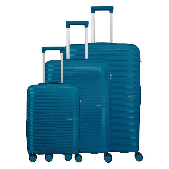 Travelite Pacific 4 ruote Set di valigie 3 pezzi