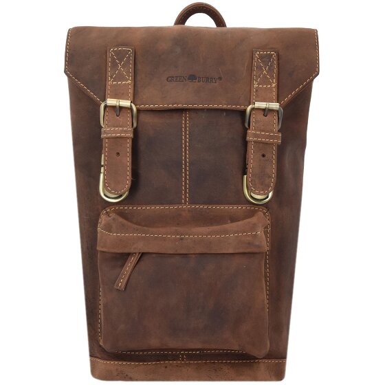 Greenburry Zaino vintage in pelle 42 cm Scomparto per computer portatile