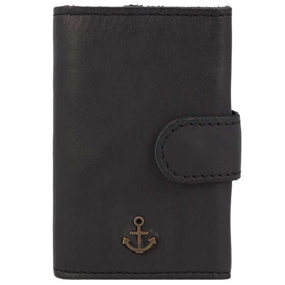 Harbour 2nd Anchor Love Robin 2 Custodia per carta di credito Protezione RFID Vera Pelle 6 cm