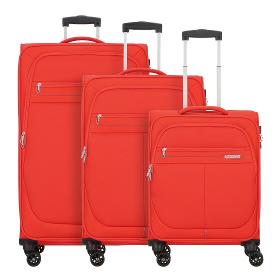 American Tourister Deep Dive 4 ruote Set di valigie 3 pezzi con piega di espansione