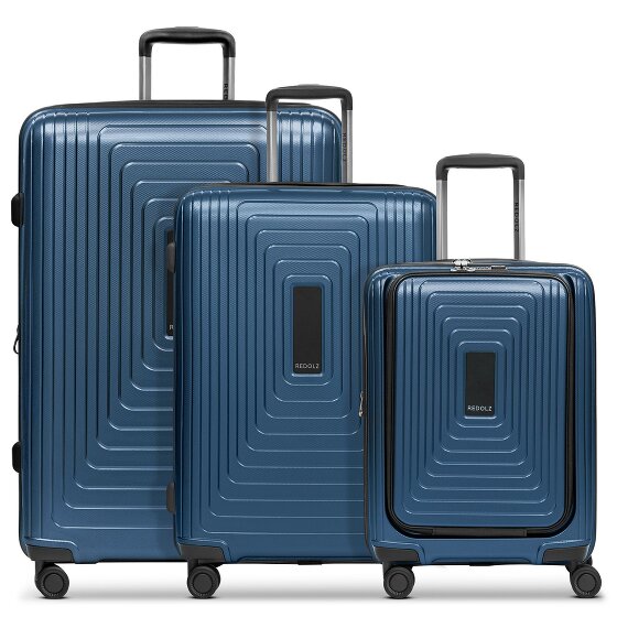 Redolz Essentials 14 4 ruote Set di valigie 3 pezzi con piega di espansione