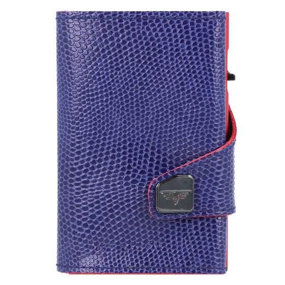 Tru Virtu Custodia per carte di credito RFID in pelle 6,5 cm