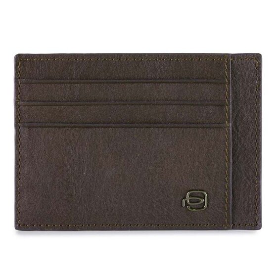 Piquadro Black Square Custodia per carta di credito Pelle 11 cm