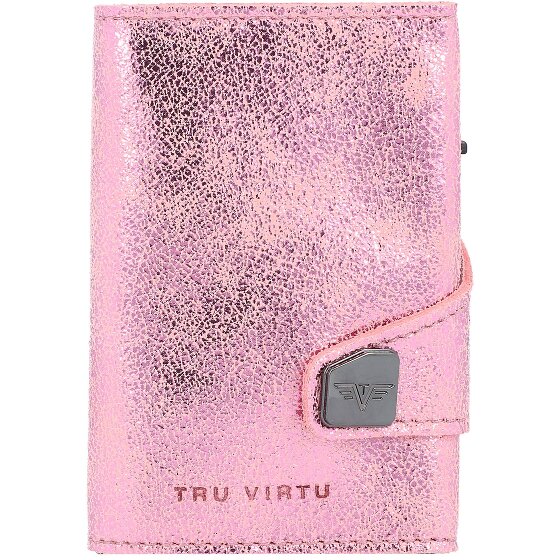 Tru Virtu Custodia per carte di credito RFID in pelle 6,5 cm