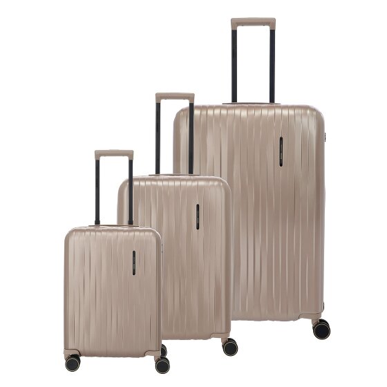 Travelite Barbara 4 ruote Set di valigie 3 pezzi con piega di espansione