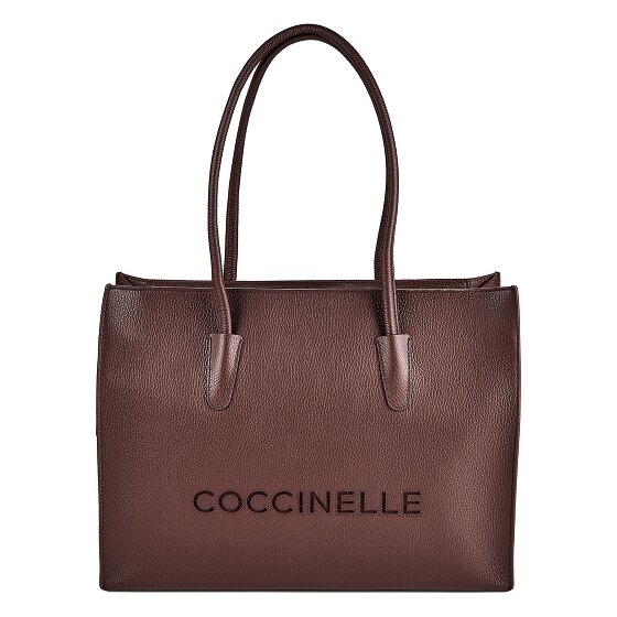 Coccinelle Myrtha Borsa a spalla Vera Pelle 40 cm Vano porta PC