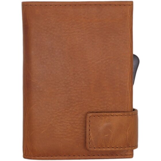 SecWal Porta carte di credito SecWal 2 Portafoglio RFID in pelle 9 cm