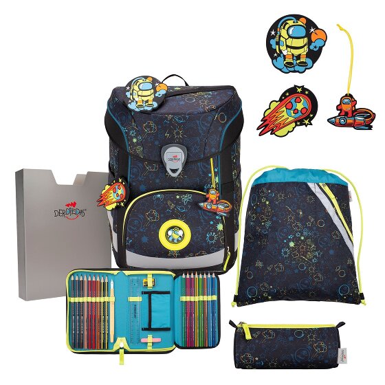 DerDieDas ErgoFlex Easy LED Set di borse per la scuola 5 pezzi