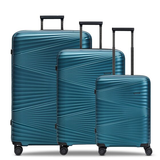 Pactastic Collection 02 THE THREE SET 4 ruote Set di valigie 3 pezzi
