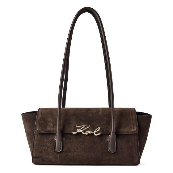 Karl Lagerfeld Signature Borsa a spalla Vera Pelle 34 cm