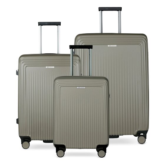 bugatti Linea 4 ruote Set di valigie 3 pezzi