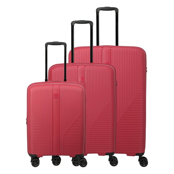 Travelite Air Stripe 4 ruote Set di valigie 3 pezzi espandibile
