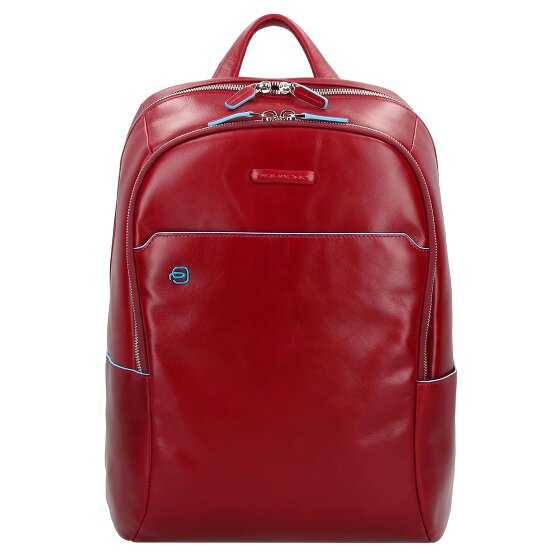 Piquadro Zaino blu quadrato in pelle 39 cm Scomparto per laptop