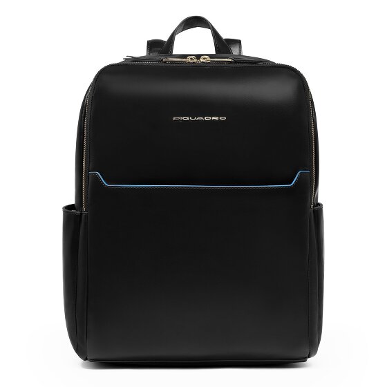 Piquadro Blue Square Zaino da giorno Protezione RFID Vera Pelle 37 cm Vano porta PC