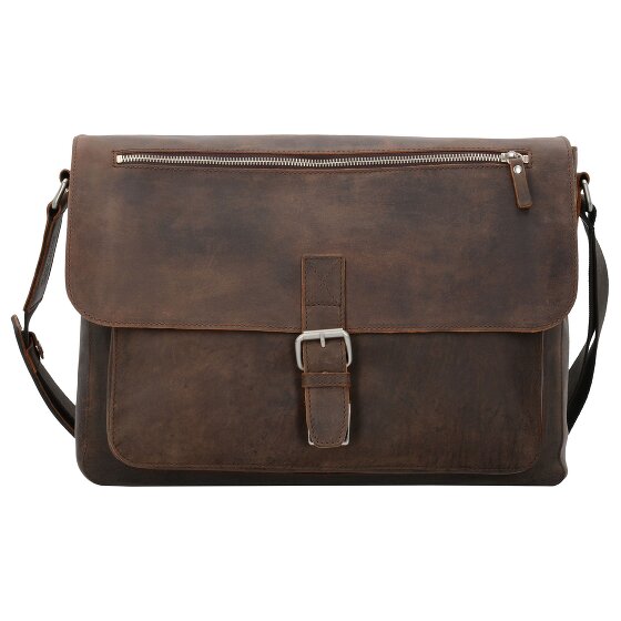 Leonhard Heyden Salisbury Messenger in pelle 40 cm con scomparto per laptop