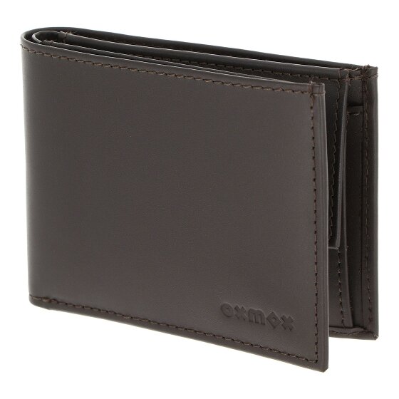 oxmox Leather Portafoglio Protezione RFID Vera Pelle 11 cm