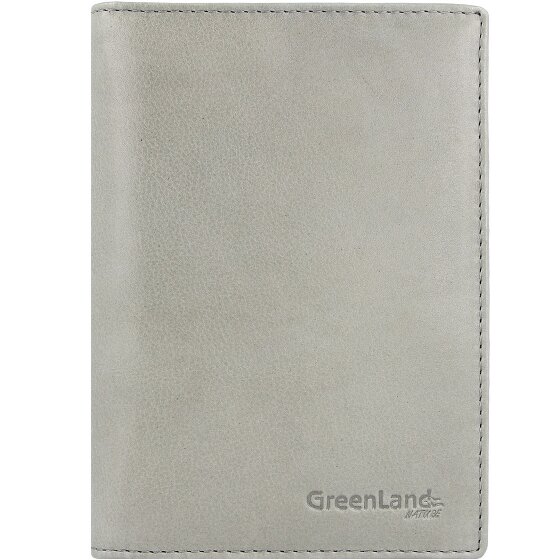Greenland Nature Custodia per passaporto in pelle RFID di colore morbido 12 cm