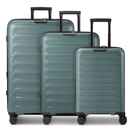 d&n Toronto 4 ruote Set di valigie 3 pezzi espandibile