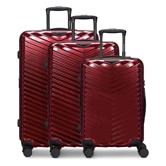 Redolz Essentials 18 4 ruote Set di valigie 3 pezzi con piega di espansione