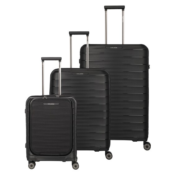 Travelite Mooby 4 ruote Set di valigie 3 pezzi con piega di espansione