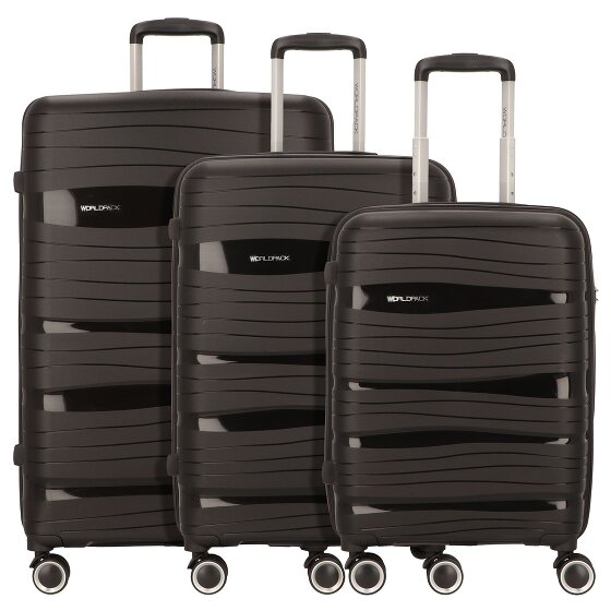 Worldpack Miami 4 ruote Set di valigie 3 pezzi