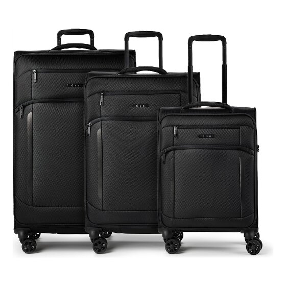 d&n Travel Line 9804 4 ruote Set di valigie 3 pezzi espandibile