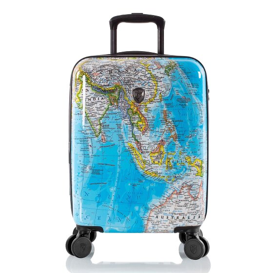 Heys Black Camo 4 ruote Carrello della cabina S 53 cm con piega di espansione