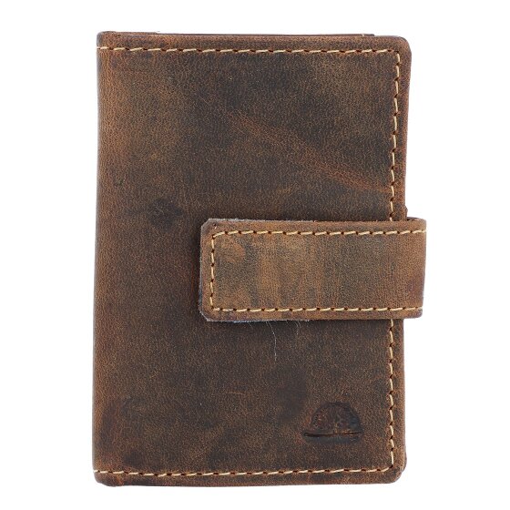 Greenburry Porta biglietti da visita vintage RFID in pelle 7 cm