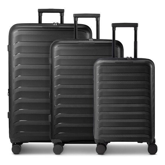 d&n Toronto 4 ruote Set di valigie 3 pezzi espandibile