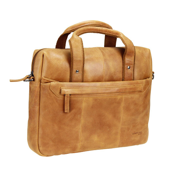 Greenland Nature Cartella leggera in pelle 37 cm Scomparto per tablet